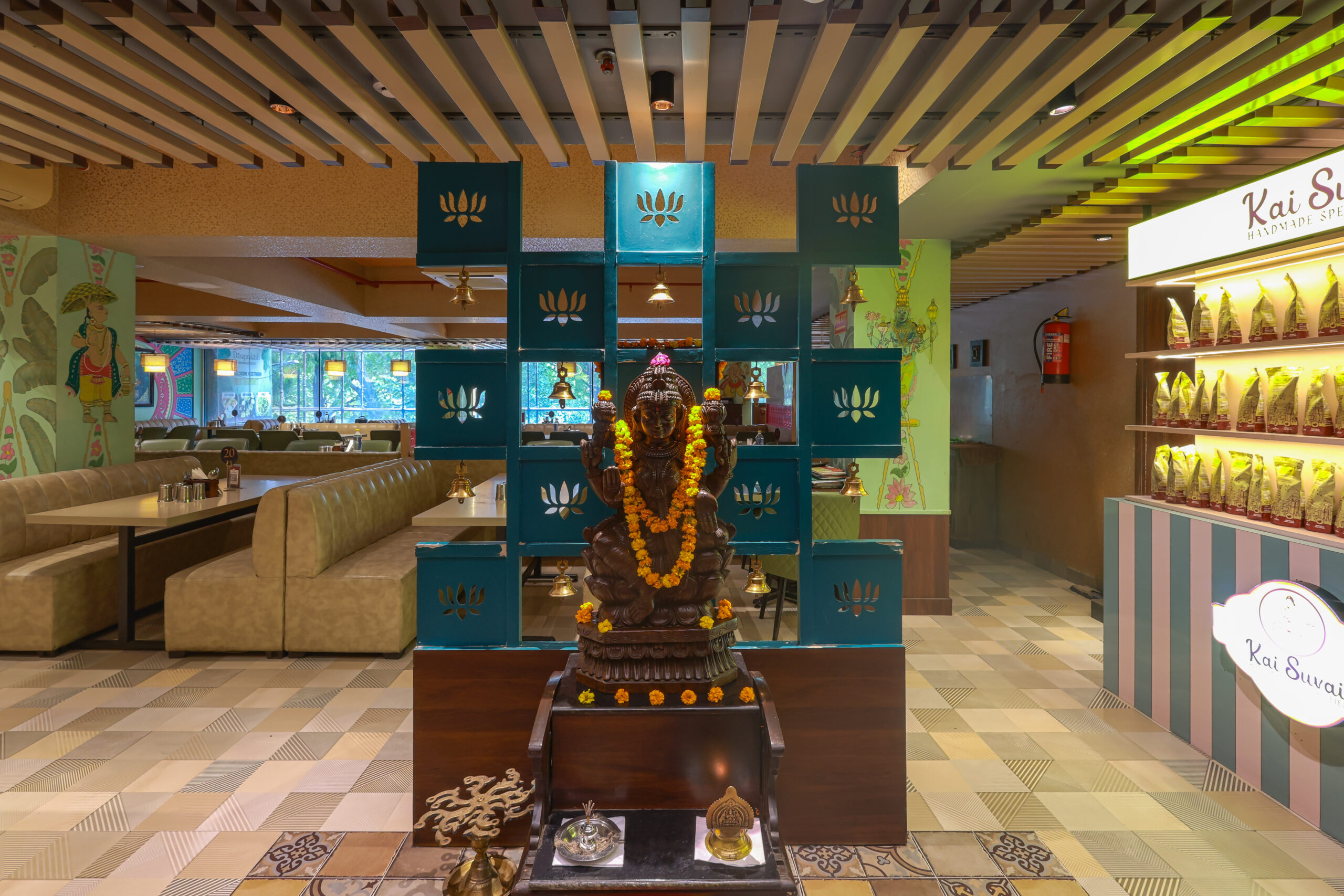 South Indian vegetarian meal at Dasaprakash Hauz Khas