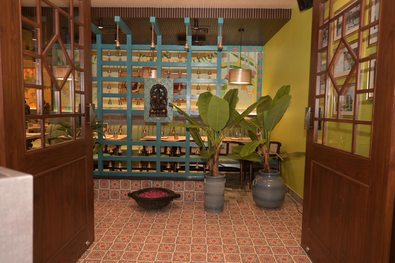 South Indian restaurant ambience in Rajouri Garden